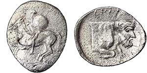 Sicily Gela  Litra 430-425 BC Ø 14 mm SNG ... 