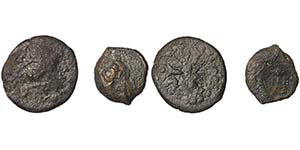 Sicily Mytistraton  Lot with 2 Ae coins from ... 