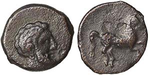 Sicily Solus (Solunto)  Bronze 300-241 BC Ø ... 