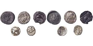 Sicily  Lot with 5 Ag sicily fractions from ... 
