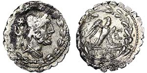 Republic Aurelius Cotta (105 BC) Denarius ... 