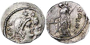 Republic Cordius Rufus (46 BC) Denarius ... 