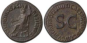 Empire Tiberius (10 BC-37 AD) Sestertius ... 