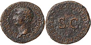 Empire Tiberius (10 BC-37 AD) Asse 21-22 AD ... 