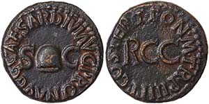 Empire Caligola (37-41 AD) Quadrans Rome Ø ... 