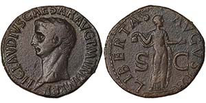 Empire Claudius (41-54 AD) Asse Rome Ø 30 ... 
