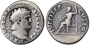 Empire Nero (54-68 AD) Denarius Rome Ø 18 ... 