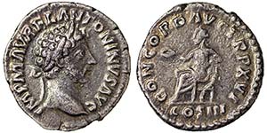 Empire Marcus Aurelius (161-180 AD) Denarius ... 