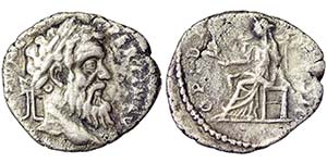 Empire Pertinax (193 AD) Denarius Rome Ø 18 ... 
