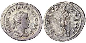 Empire Caracalla, denarius Rome Ø 23,5 mm . ... 