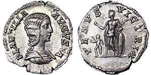 Empire Plautilla (202-205) Denarius Rome ... 