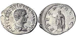 Empire Diadumeniano (208-218 AD) Denarius ... 