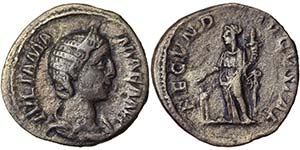 Empire Julia Mamaea (222-235 AD) Denarius ... 