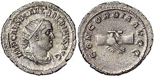 Empire Balbino (238 AD) Denarius Rome Ø 23 ... 