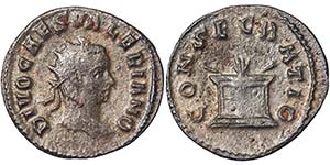 Empire Valerianus II Antoninianus Rome Ø 22 ... 
