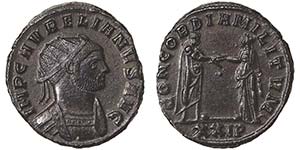 Empire Aurelianus (270-276 AD) Æ Issue Rome ... 