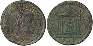 Empire Maxentius (307-312 AD) Follis ... 