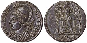 Empire Costantinus I (307-337 AD) Follis Ø ... 