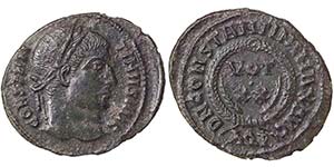 Empire Costantinus I (307-337 AD) Follis ... 