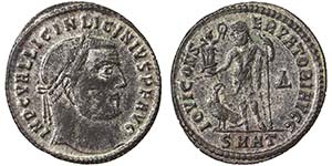 Empire Licinius I (308-324 AD) Follis Ø ... 