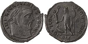 Empire Licinius I (308-324 AD) Follis Siscia ... 