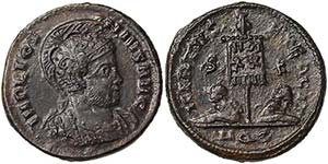 Empire Licinius I (308-324 AD) Follis 320 AD ... 
