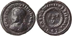 Empire Costantinus II (317-340 AD) Follis ... 