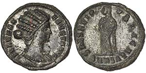 Empire Fausta (324-326 AD) Follis Alexandria ... 
