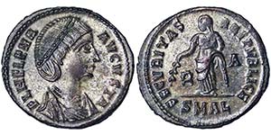 Empire Helena (328-329 AD) Follis Alexandria ... 