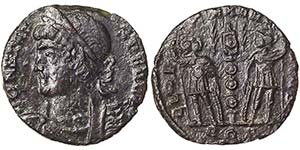 Empire Costante (337-350 AD) Follis 337-340 ... 