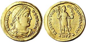 Empire Valens (364-378 AD) Solidus Antioch ... 
