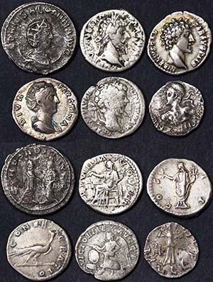 Empire  Lot with 6 pieces: Salonina (Augusta ... 