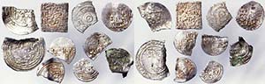   Lot with 10 al-Andalus (Spain) coins.