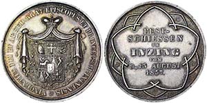 Austria Brixen, bishopric  Medal 1857 ... 