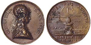 Sweden Kingdom Karl XI (1660-1697) Medal ... 