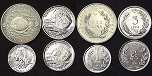 Turkey Republic  Lot with 4 pieces: 500 Lira ... 