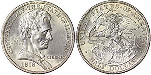 United States  1/2 Dollar (Illinois ... 