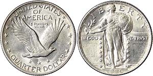 United States  1/4 Dollar (Standing Liberty ... 