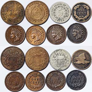 United States LOTS  Lot with 8 pieces: 1 ... 