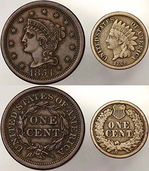 United States LOTS  Lot with 2 pieces: ... 