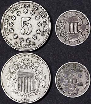 United States LOTS  Lot with 2 pieces: 3 ... 