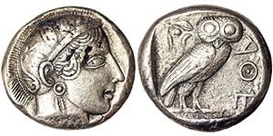 Attica Athen Tetradrachm n.d. (ca. 454-404 ... 
