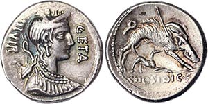 Republic C. Hosidius (68 BC) Denarius Rome ... 