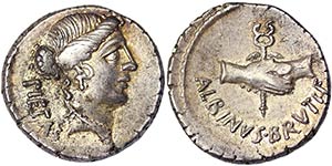 Republic Albinus Bruti (48 BC) Denarius ... 