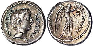 Republic Octavian (41 BC) Denarius Rome ... 