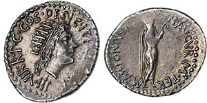 Republic Marc Antony (38-37 BC) Denarius ... 