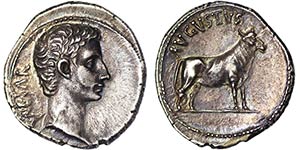 Empire Augustus (27 BC-14 AD) Denarius ... 
