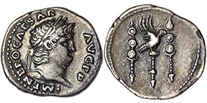 Empire Nero (54-68 AD) Denarius Rome ... 