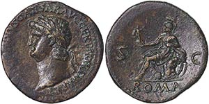 Empire Nero (54-68 AD) Sestertius Rome Roma ... 