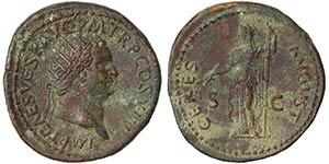Empire Titus (79-81 AD) Dupondius Rome ... 